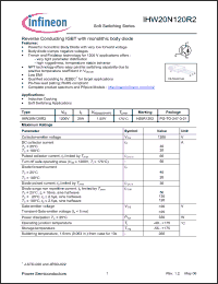 Click here to download IHW20N120R2 Datasheet