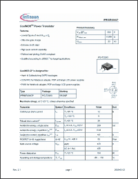 Click here to download IPB50R299CP Datasheet