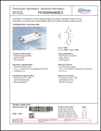 Click here to download FF200R06ME3 Datasheet