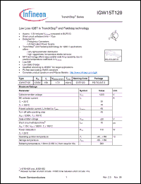 Click here to download IGW15T120 Datasheet