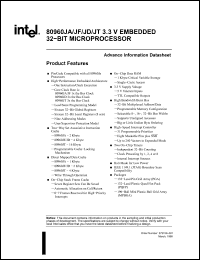 Click here to download 80960JA-33 Datasheet