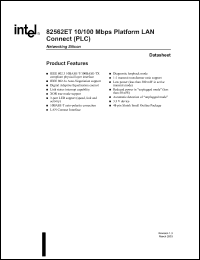 Click here to download 82562ET Datasheet