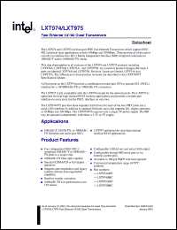 Click here to download LXT975BHC Datasheet