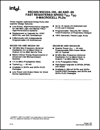 Click here to download 85C224-80 Datasheet