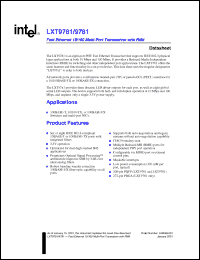 Click here to download LXT9761 Datasheet