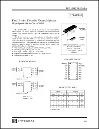 Click here to download IN74AC139N Datasheet