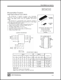 Click here to download IN74AC161N Datasheet