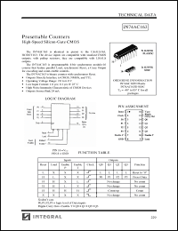 Click here to download IN74AC163D Datasheet