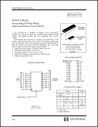 Click here to download IN74AC534DW Datasheet