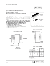 Click here to download IN74AC573DW Datasheet