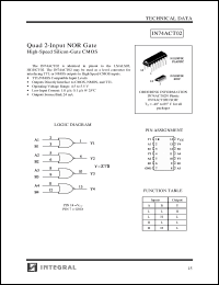 Click here to download IN74ACT02 Datasheet