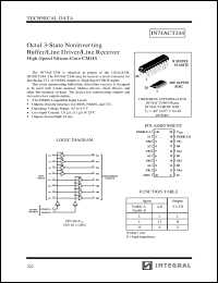 Click here to download IN74ACT244 Datasheet