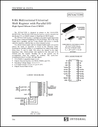 Click here to download IN74ACT299DW Datasheet