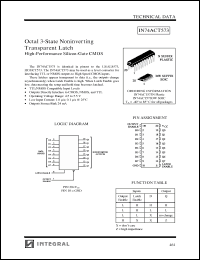 Click here to download IN74ACT573DW Datasheet