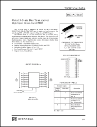 Click here to download IN74ACT643DW Datasheet