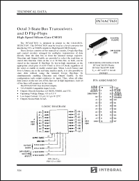 Click here to download IN74ACT651N Datasheet