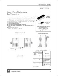 Click here to download IN74ALS245DW Datasheet