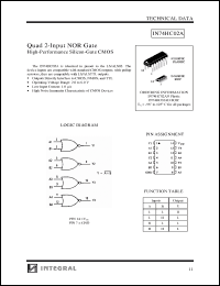 Click here to download IN74HC02 Datasheet