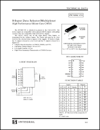 Click here to download IN74HC151N Datasheet
