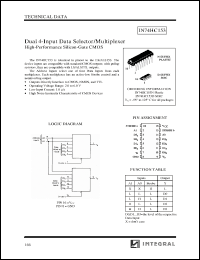 Click here to download IN74HC153N Datasheet