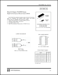 Click here to download IN74HC20 Datasheet