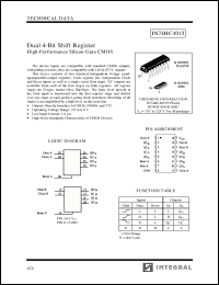 Click here to download IN74HC4015D Datasheet