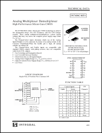 Click here to download IN74HC4051N Datasheet