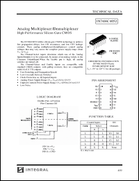 Click here to download IN74HC4052DW Datasheet