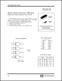 Click here to download IN74HC86 Datasheet
