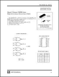 Click here to download IN74HCT02 Datasheet