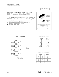 Click here to download IN74HCT86 Datasheet