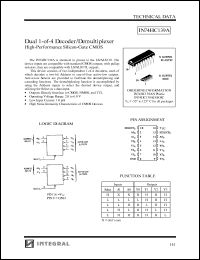 Click here to download IN74HC139AN Datasheet