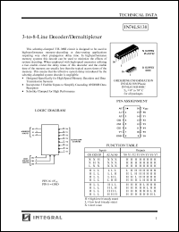 Click here to download IN74LS138D Datasheet