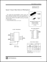 Click here to download IN74LS157N Datasheet