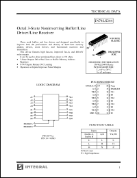 Click here to download IN74LS244D Datasheet