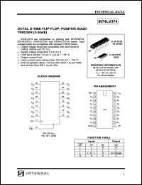 Click here to download IN74LV374N Datasheet