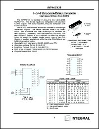 Click here to download IN74AC138 Datasheet