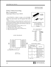 Click here to download IN74AC640 Datasheet