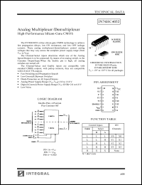 Click here to download IN74HC4052 Datasheet