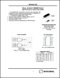 Click here to download IN74HCT20 Datasheet