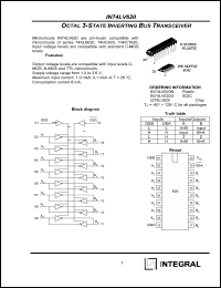 Click here to download IN74LV620 Datasheet