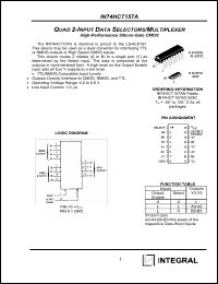 Click here to download IN74HCT157AD Datasheet