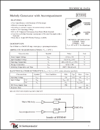 Click here to download BT8040D Datasheet