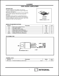 Click here to download ILA2003 Datasheet