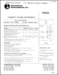 Click here to download P6KE110A Datasheet