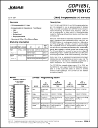 Click here to download CDP1851 Datasheet