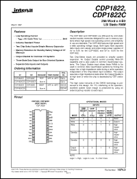 Click here to download CDP1822 Datasheet