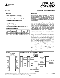 Click here to download CDP1852C Datasheet