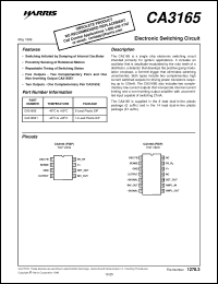 Click here to download CA3165 Datasheet