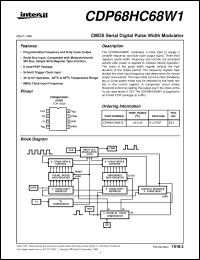 Click here to download CDP68HC68W1 Datasheet